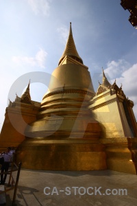 Gold asia grand palace temple of the emerald buddha southeast.