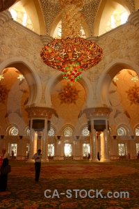 Grand carpet mosque building asia.