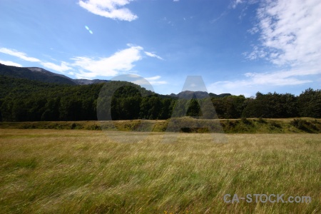 Grass mountain new zealand field south island.