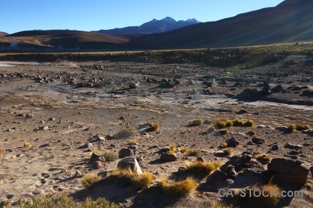 Grass rock sky mountain atacama desert.