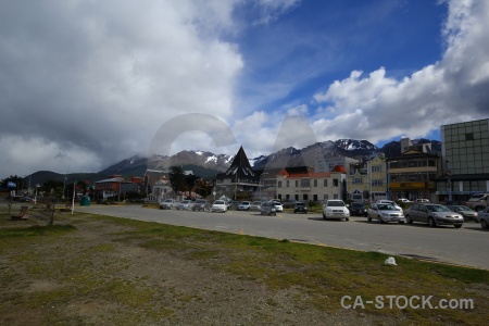 Grass sky argentina mountain ushuaia.