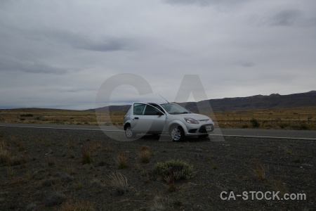 Grass vehicle patagonia sky car.