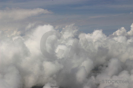 Gray above cloud sky.