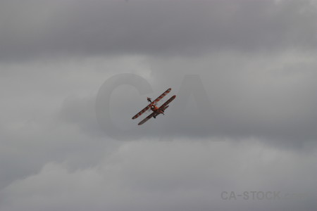 Gray airplane.