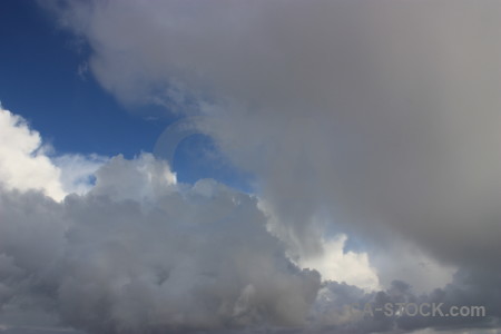 Gray cloud blue sky.