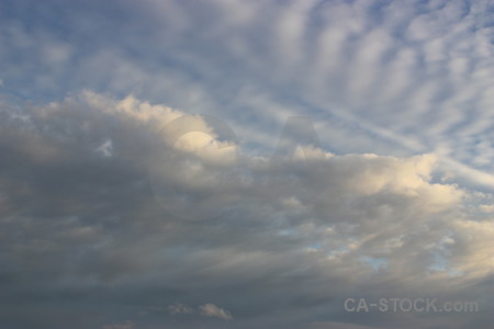 Gray cloud sky.