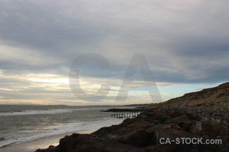 Gray cloud sky.