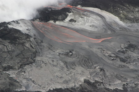 Gray lava volcanic.