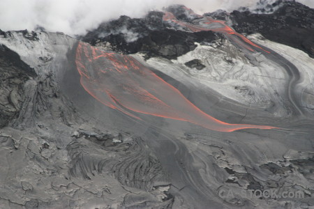 Gray lava volcanic.