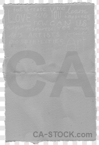 Gray paper texture card transparent.