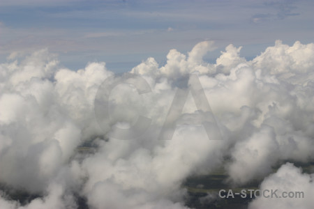 Gray sky above cloud.