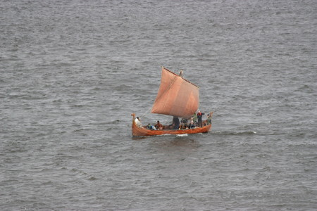 Gray vehicle boat.