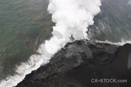 Gray volcanic lava white.