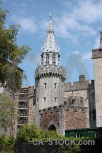 Green building castle.