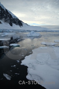 Gunnel channel day 6 sea ice mountain reflection.