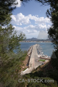 Harbour javea cloud boat europe.