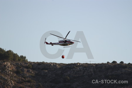 Helicopter europe javea firefighting vehicle.