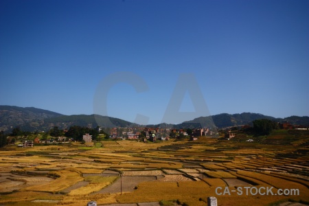 Hill sky building south asia nepal.