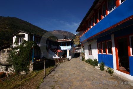 Himalayan south asia trek tree building.