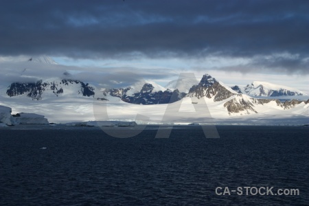 Ice cloud south pole sky antarctica.