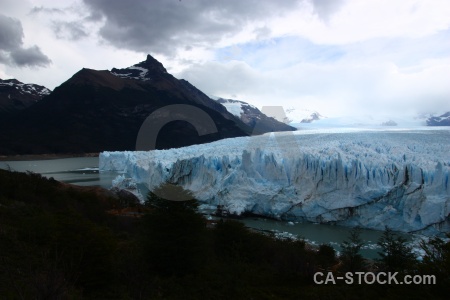 Ice cloud tree argentina lake.