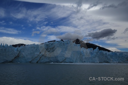 Ice mountain lago argentino lake sky.