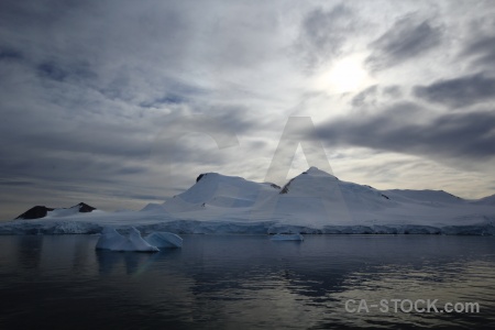 Ice snowcap antarctica marguerite bay antarctic peninsula.