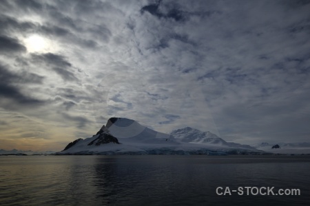 Ice water antarctic peninsula antarctica snowcap.