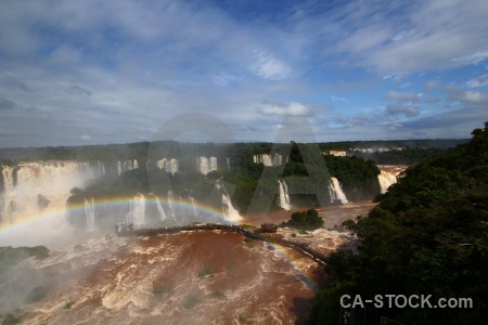 Iguassu falls tree iguazu river spray.