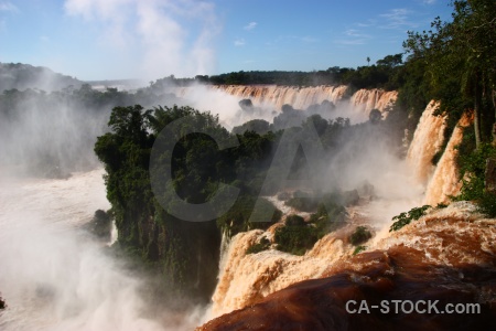 Iguazu river unesco south america tree iguassu falls.