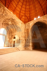 Inside citadel amman jordan ruin.