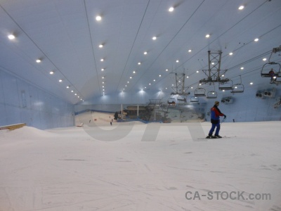 Inside snow uae lift ski.