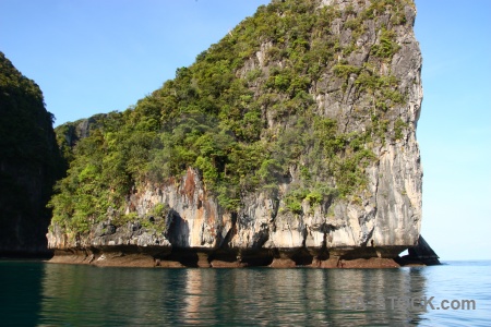 Island sea asia cliff sky.