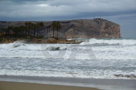 Javea beach wave spain arenal.