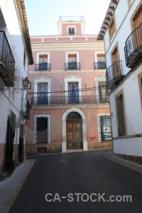 Javea building spain white road.