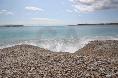 Javea cloud europe sea stone.