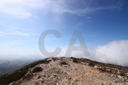 Javea cloud plant rock montgo.