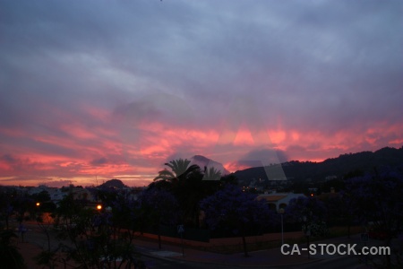 Javea europe sunrise sky cloud.