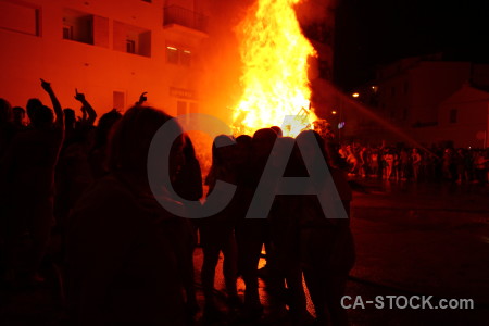 Javea fire san juan europe person.