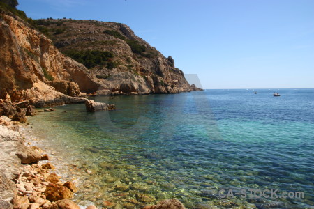 Javea green blue spain europe.