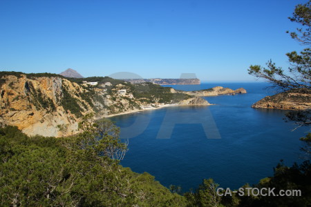 Javea mirador challenge blue sky tree.