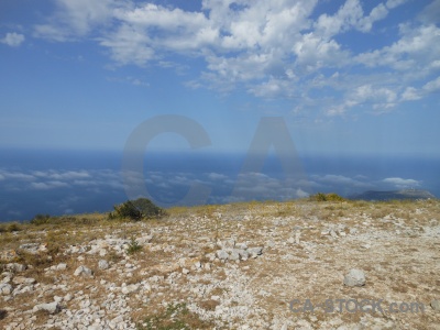 Javea montgo cloud sea water.