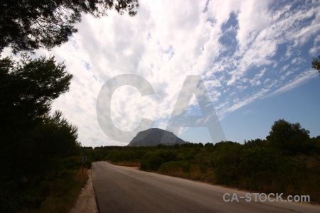 Javea montgo mountain sky europe.