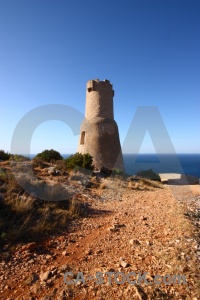 Javea plant tower sky europe.