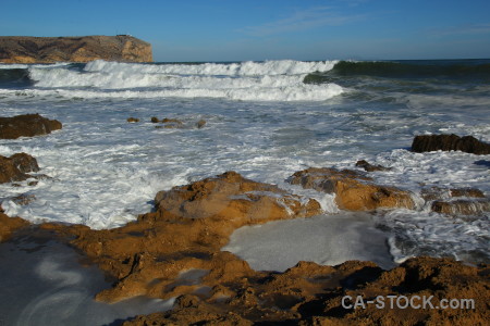 Javea sea wave spain water.