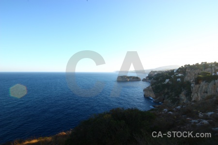 Javea sky sea europe cliff.