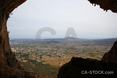 Javea spain cave rock europe.