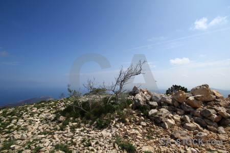 Javea spain europe montgo climb rock.