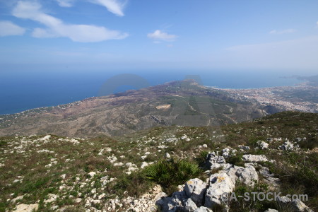 Javea sumit europe la plana montgo climb.