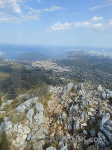 Javea water spain rock sea.